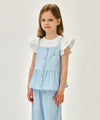 Marithé François Girbaud Kids Checked Sleeveless Blouse
