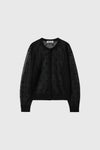 General Idea WOMAN Dot Sheer Cardigan [BLACK]