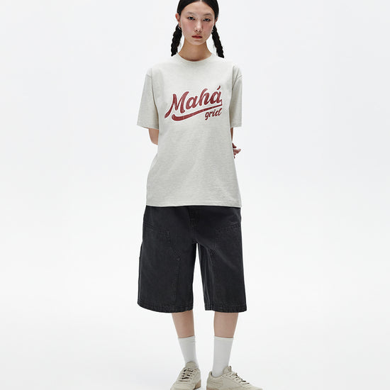 Mahagrid Vintage Script Tee [Oatmeal]