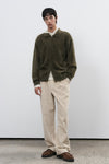 General Idea UNISEX Hairy Zip-Up Collar Cardigan