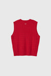 General Idea MAN Essential V-Neck Cable Knit Vest