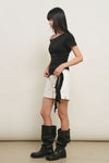 General Idea WOMAN Minimalist Waist Cotton Half Pants [WHITE]