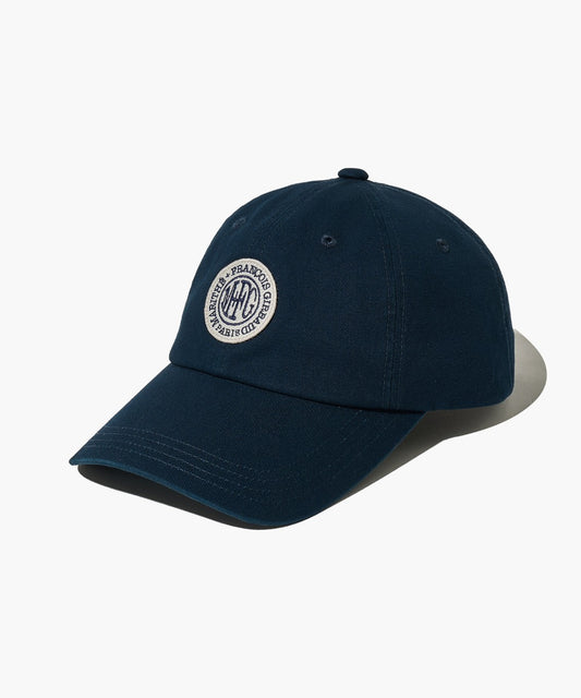 Marithé François Girbaud Mouvement Circle Wappen Ball Cap Dark Navy