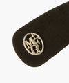 Marithé François Girbaud Circle Logo Velvet Hair Pin