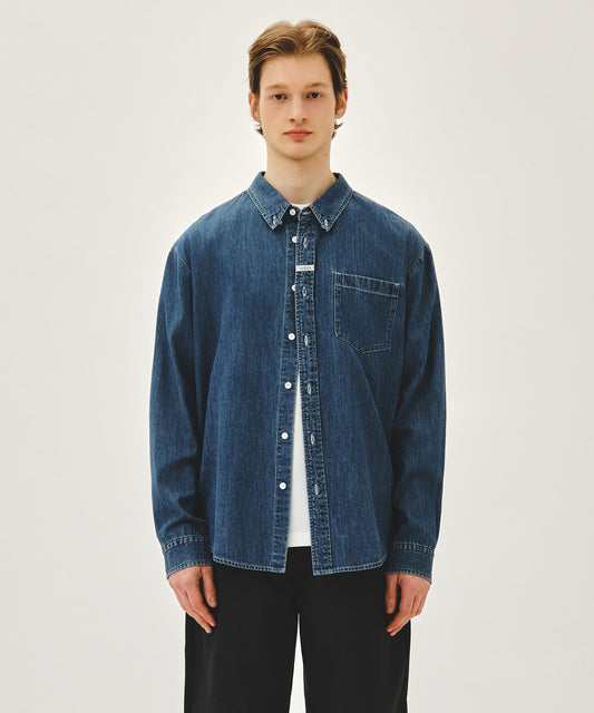 Marithé François Girbaud UNI BASIC DENIM SHIRT