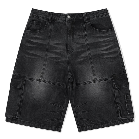 Mahagrid Bermuda Cargo Denim Short