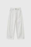 General Idea WOMAN Washing Curved Denim Pants [IVORY]