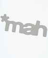 Mahagrid Mahagrid Cut Off Applique Tee in White