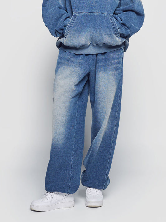 ADLV Basic Logo Applique Brush Pants