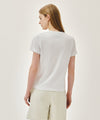 Marithé François Girbaud W SMALL REGULAR LOGO TEE