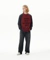 Mahagrid Rock Star Raglan Stripe Long Sleeve Tee