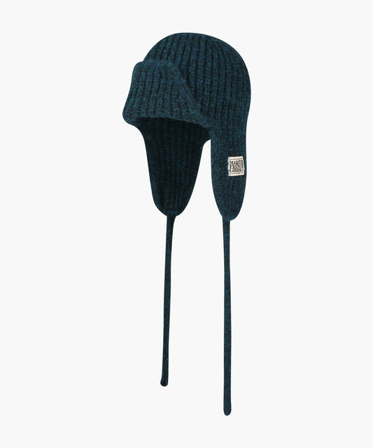 Marithé François Girbaud Classic Logo Earflap Beanie