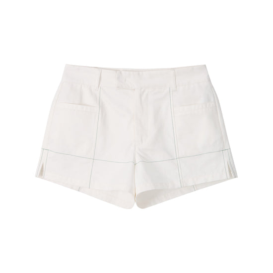 Bitter Cells Stitch Slit Cotton Shorts