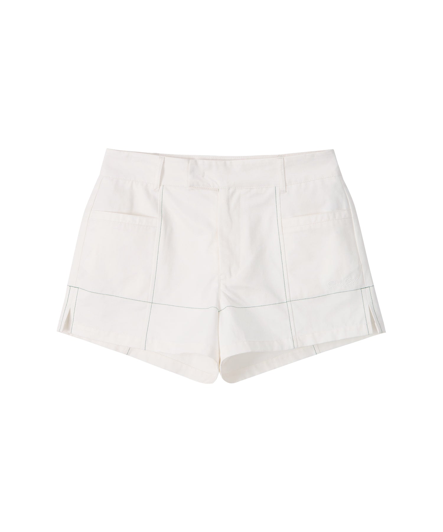 Bitter Cells Stitch Slit Cotton Shorts