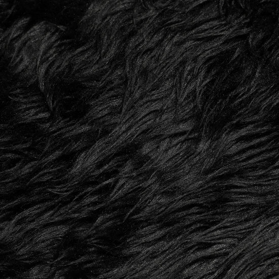 Nice Ghost Club Fur Yeti Zip-Up Hoodie [Black]