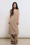 General Idea WOMAN Cooling Semi-Wide Knit Pants [TAUPE]
