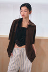 General Idea UNISEX Contrast Line Collar Cardigan
