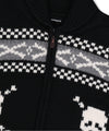 Mahagrid Skull Cowichan Knit Sweater