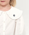 Marithé François Girbaud Kids White Frill Collar Blouse