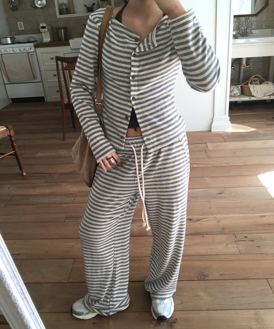 Bitter Cells [Set] Essential ST Knit Cardigan & Pants - 3 Colors