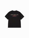 ADLV Glitter Point Basic Logo Short Sleeve T-Shirt