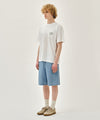 Marithé François Girbaud M Marine Denim Easy Shorts