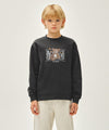 Marithé François Girbaud Kids Flower Bear Classic Logo Regen Sweatshirt Light Heather Gray