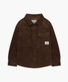 Marithé François Girbaud Kids Eiffel Label Corduroy Shirt Jacket Brown