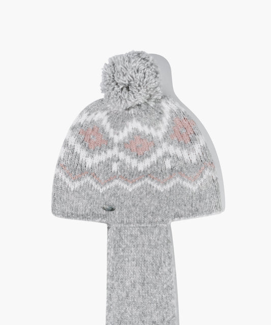 Marithé François Girbaud Kids Nordic Balaclava Muffler Heather Gray