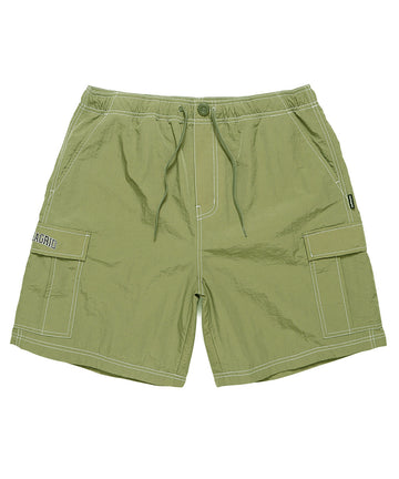Mahagrid Nylon Cargo Short in Olive