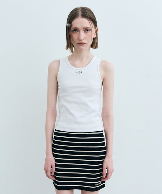 Marithé François Girbaud W U NECK SLEEVELESS