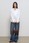 General Idea WOMAN Slit Neck Cape Blouse