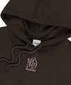 Mahagrid MGD SERIF LOGO CROP HOODIE