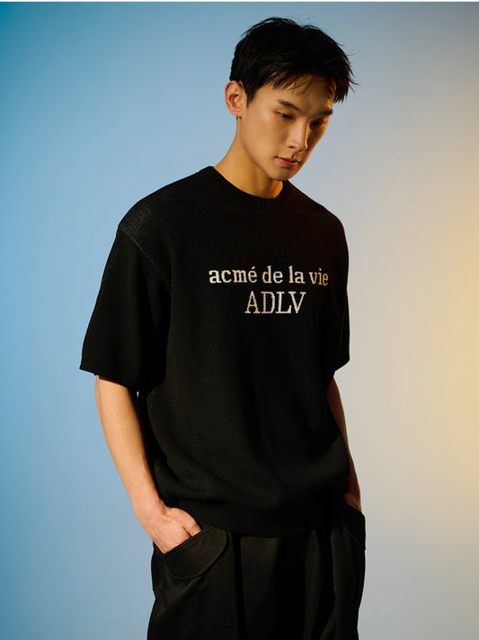 ADLV Basic Logo Standard Short Sleeve Knit