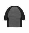 Nice Ghost Club Gakiya Isamu Stripe 3/4 Sleeve Tee [Black]