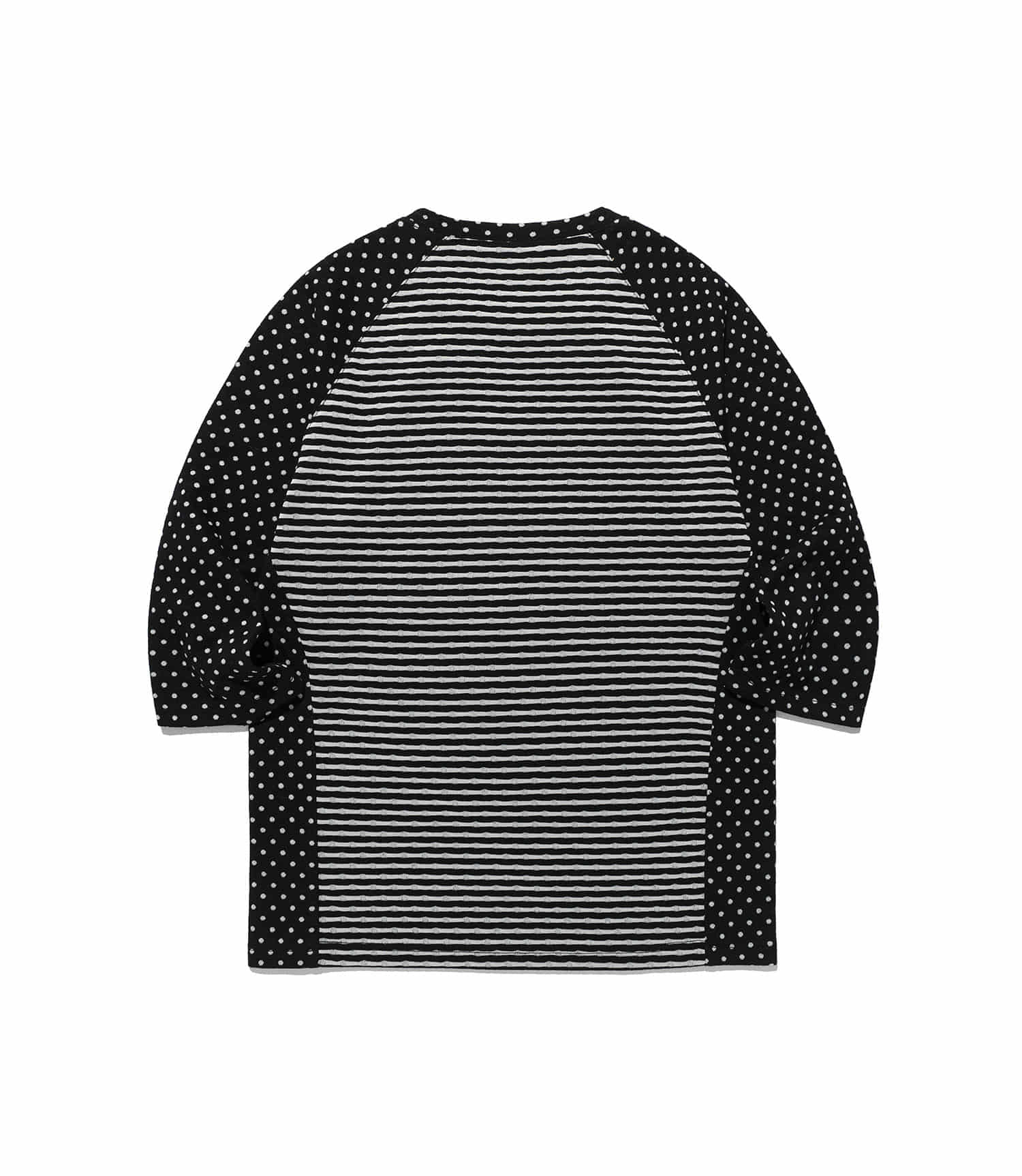 Nice Ghost Club Gakiya Isamu Stripe 3/4 Sleeve Tee [Black]