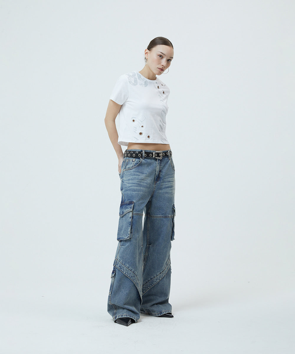 Mahagrid Truth Eyelet Tee