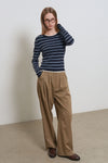 General Idea WOMAN Stripe Layered Pullover