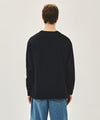 Marithé François Girbaud DOODLE CLASSIC LOGO LONG SLEEVE TEE HEATHER GRAY