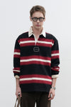 General Idea UNISEX Classic Bold Stripe Rugby T-Shirt