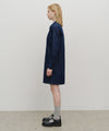 Marithé François Girbaud Women's Denim Long Sleeve Dress Dark Blue