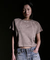 Mahagrid Curved Seam Crop Tee