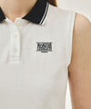 Marithé François Girbaud [6/23 예약발송] W SMALL CLASSIC LOGO PK COLLAR SLEEVELESS white