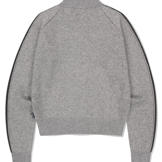 Mahagrid Youth Zip Up Cardigan [Grey]