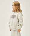 Marithé François Girbaud Kids Classic Logo Embroidery Hoodie Zip-Up Blue