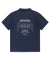 Mahagrid Multi-Logo Linen Half Shirt