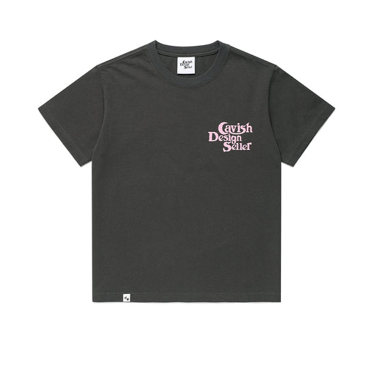 Cavish Women's Star Seller Logo Short Sleeve Tee [Charcoal]