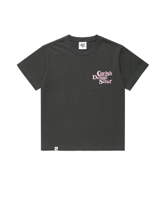 Cavish Women's Star Seller Logo Short Sleeve Tee [Charcoal]