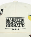 Marithé François Girbaud Disney Mickey Kids Pattern Ball Cap in Cream