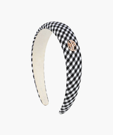 Marithé François Girbaud Kids Metal Circle Logo Hair Band Black